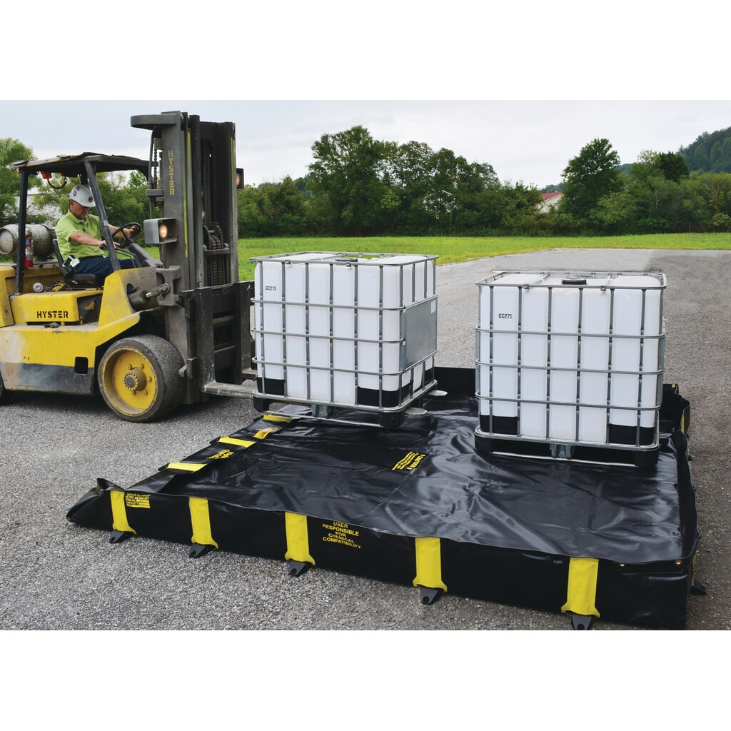 Justrite® bac de rétention pliable en PVC QuickBerm®, capacité 2 820 l N° de l'image du produit 6 : Justrite® bac de rétention pliable en PVC QuickBerm®, capacité 2 820 l