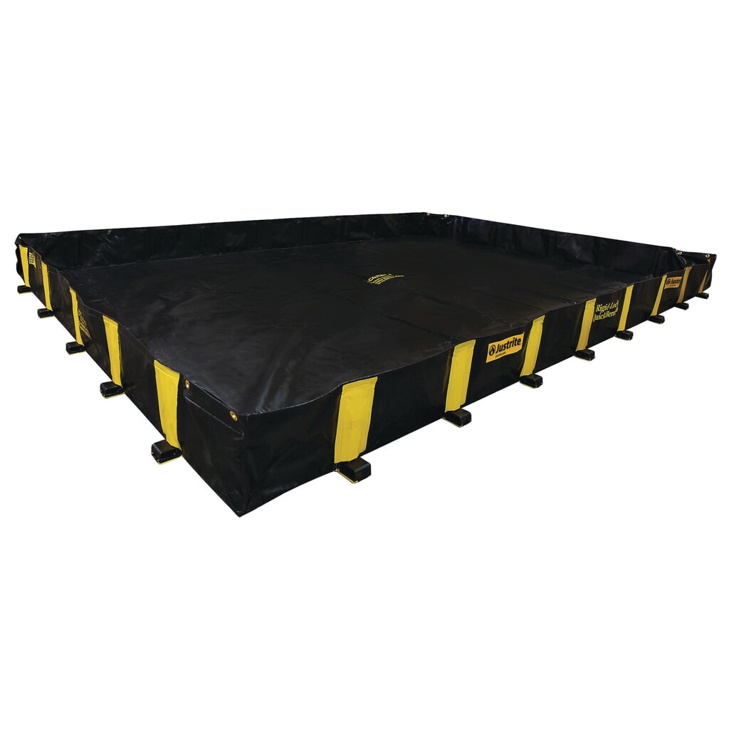 N° de l'image du produit 3 : Justrite® bac de rétention pliable en PVC QuickBerm®, capacité 5 432 l