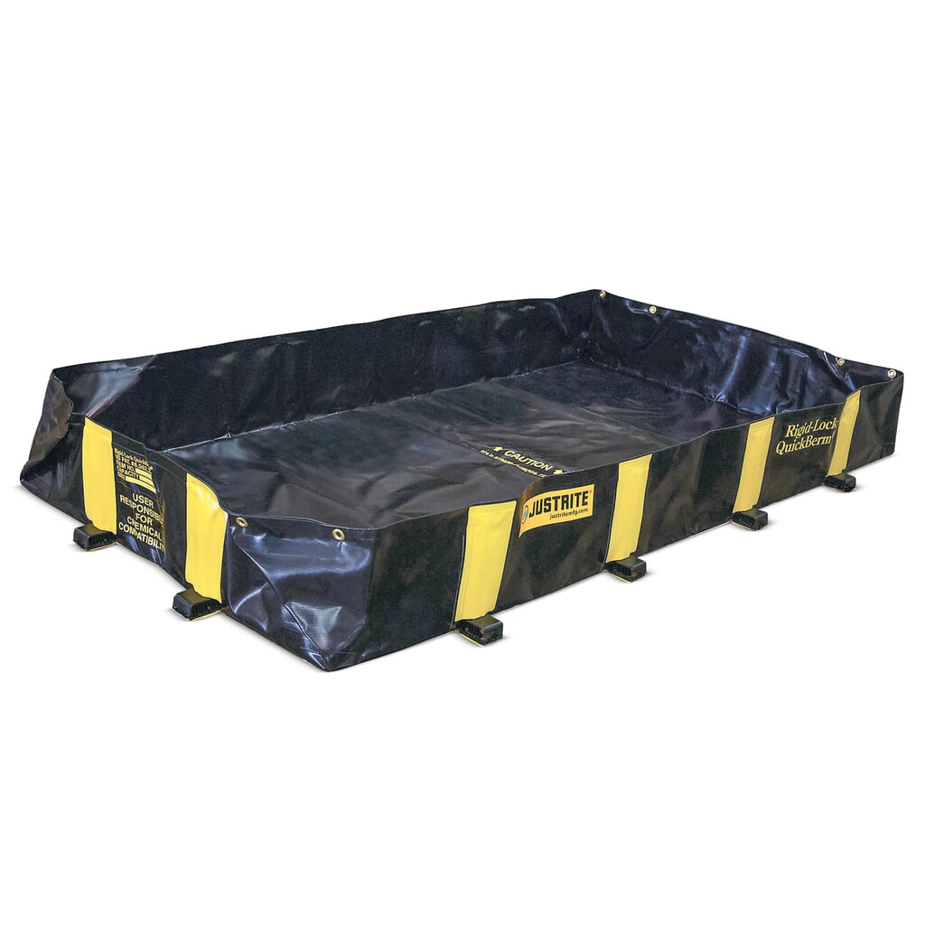 Justrite® bac de rétention pliable en PVC QuickBerm®, capacité 662 l Illustration du produit: Justrite® bac de rétention pliable en PVC QuickBerm®, capacité 662 l