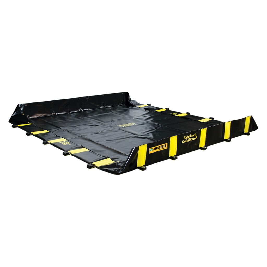 N° de l'image du produit 4 : Justrite® bac de rétention pliable en PVC QuickBerm®, capacité 2 820 l