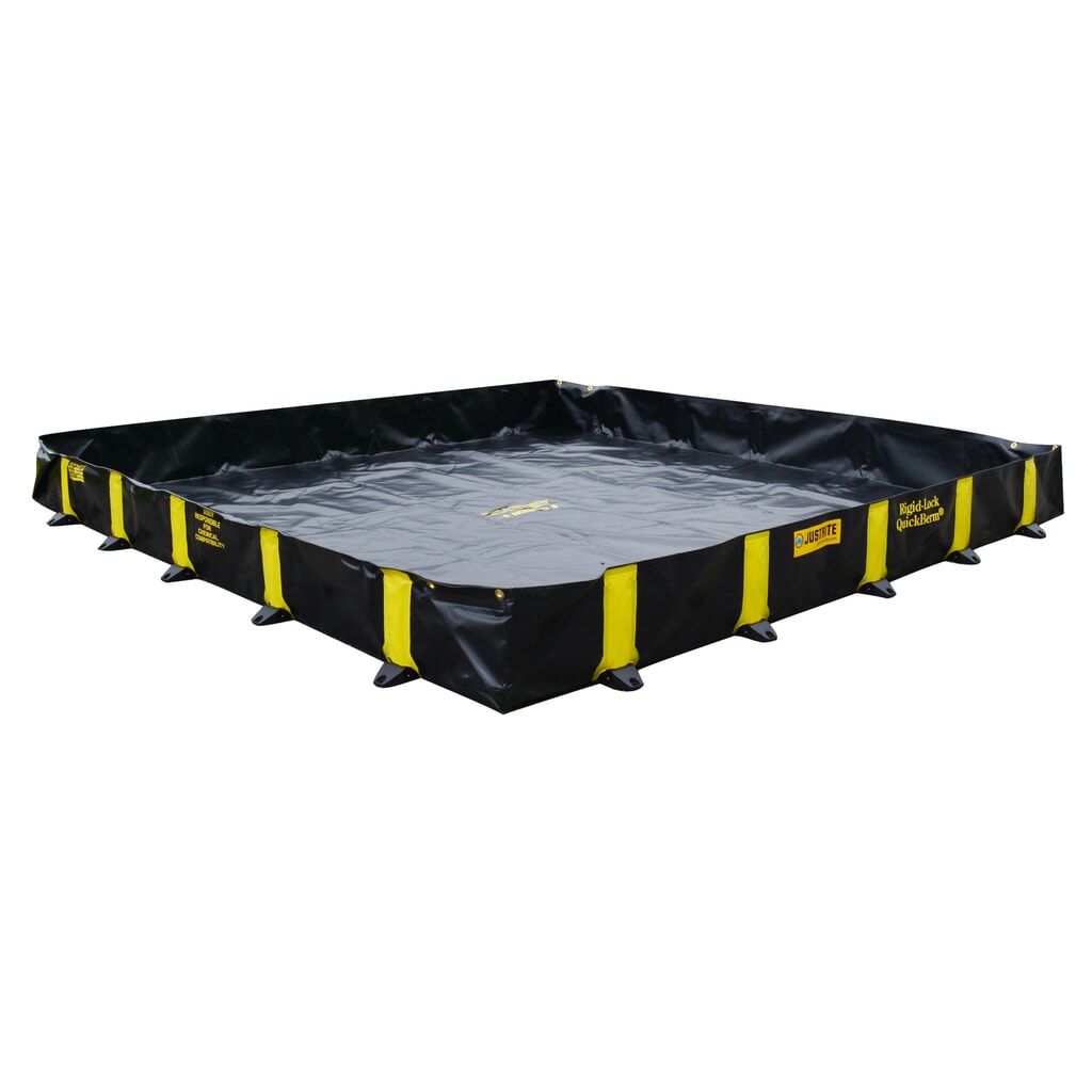 Justrite® bac de rétention pliable en PVC QuickBerm®, capacité 2 820 l Illustration du produit: Justrite® bac de rétention pliable en PVC QuickBerm®, capacité 2 820 l