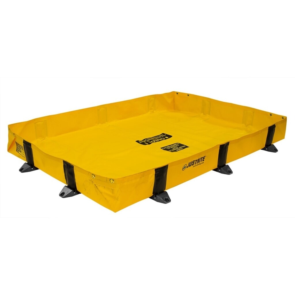 Justrite® bac de rétention pliable en polyester QuickBerm® Lite, capacité 602 l Illustration du produit: Justrite® bac de rétention pliable en polyester QuickBerm® Lite, capacité 602 l