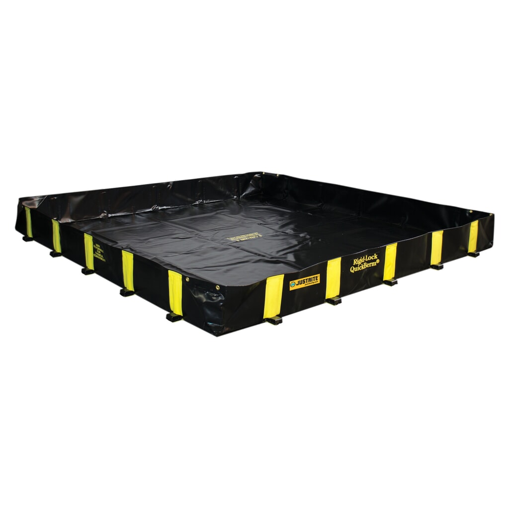 Justrite® bac de rétention pliable en polyester QuickBerm® Plus, capacité 2 252 l Illustration du produit: Justrite® bac de rétention pliable en polyester QuickBerm® Plus, capacité 2 252 l