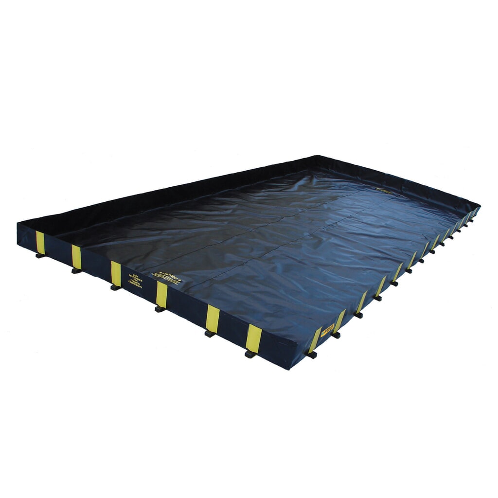 Justrite® bac de rétention pliable en polyester QuickBerm® Plus, capacité 18 321 l Illustration du produit: Justrite® bac de rétention pliable en polyester QuickBerm® Plus, capacité 18 321 l