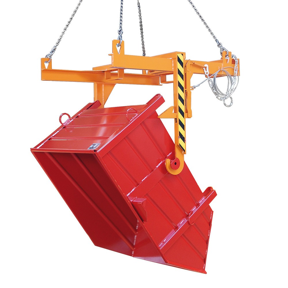 Numéro de l'image du produit 2: Bac pour matériaux de construction Bauer® BBP 100, peint, rouge feu