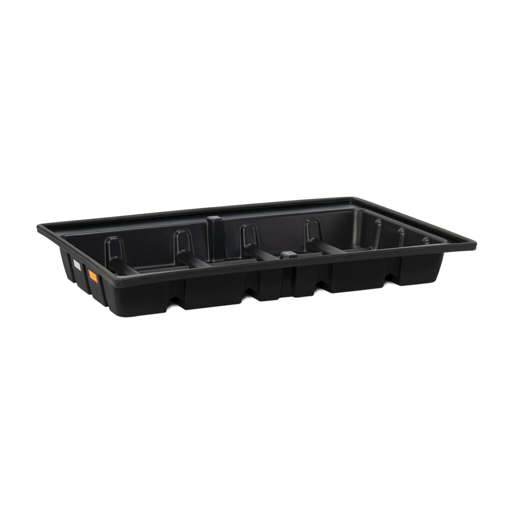 Illustration du produit: Bac suspendu pour rayonnage en PE CEMO 18/230, pour compartiment 1 800 x 1 100 mm, volume 230 l, pour 2 palettes