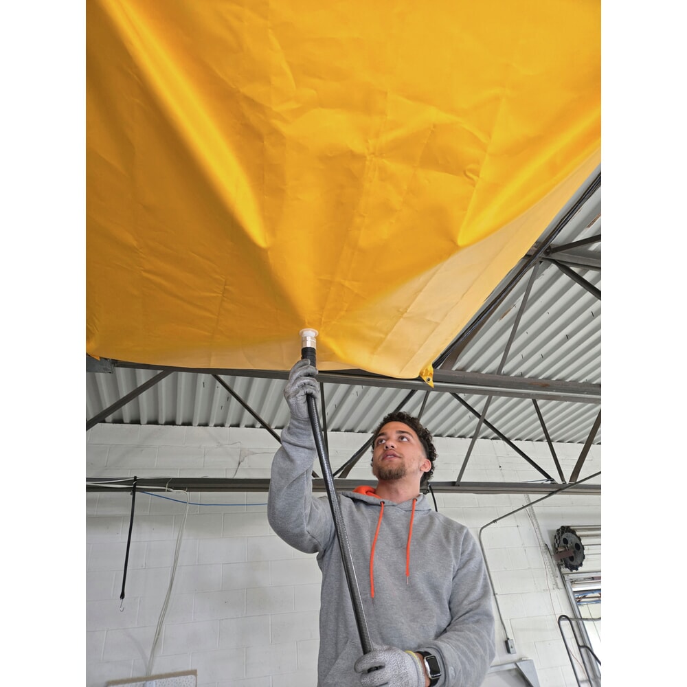 N° de l'image du produit 3 : Bâche de rétention des fuites Justrite, L x l 1,5 x 1,5 m, aimants