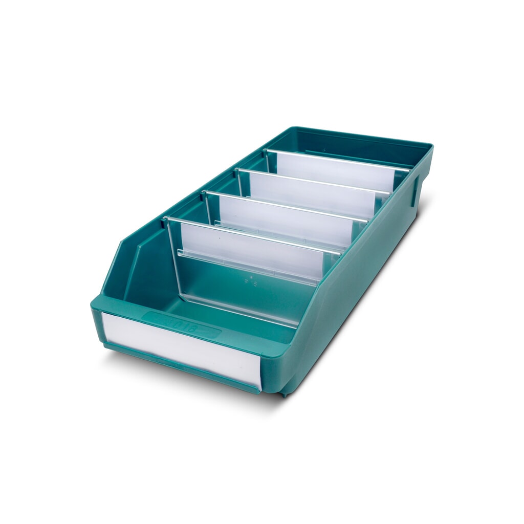 Illustration du produit: Bacs de rayonnage avec fenêtre de visualisation, l x P 180 x 400 mm, vert