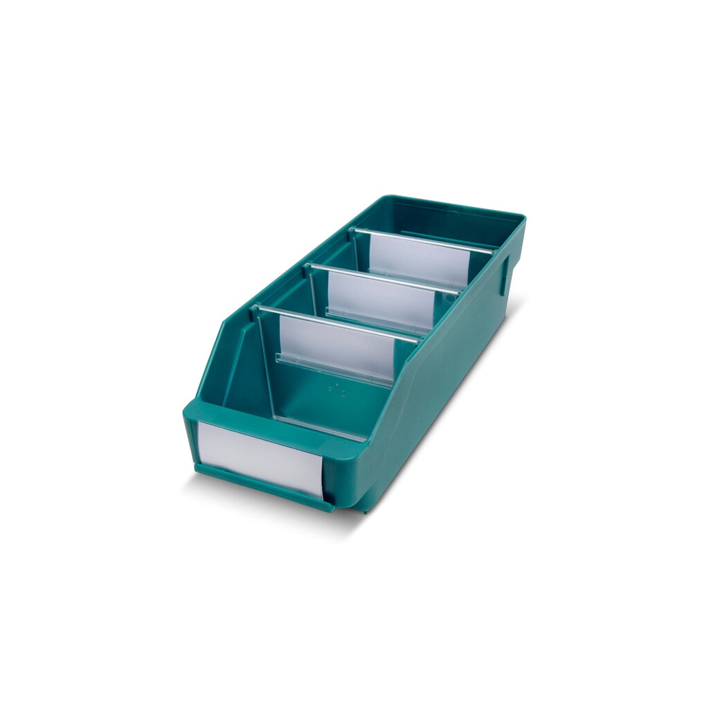 Illustration du produit: Bacs de rayonnage avec fenêtre de visualisation, l x P 120 x 300 mm, vert
