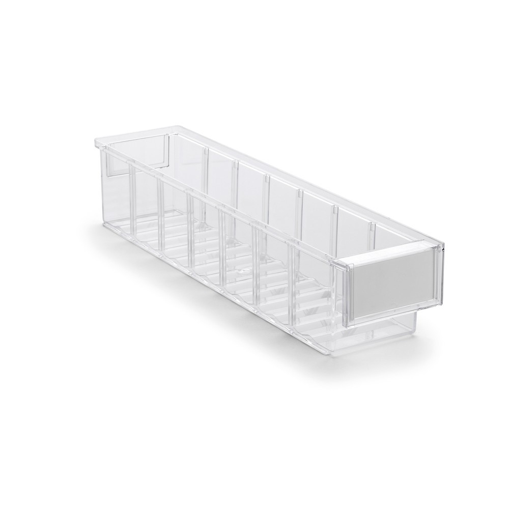 N° de l'image du produit 1 : Bac à bec compatible TRESTON en polystyrène, étiquettes incluses, haut. x larg. x prof. 82 x 92 x 400 mm