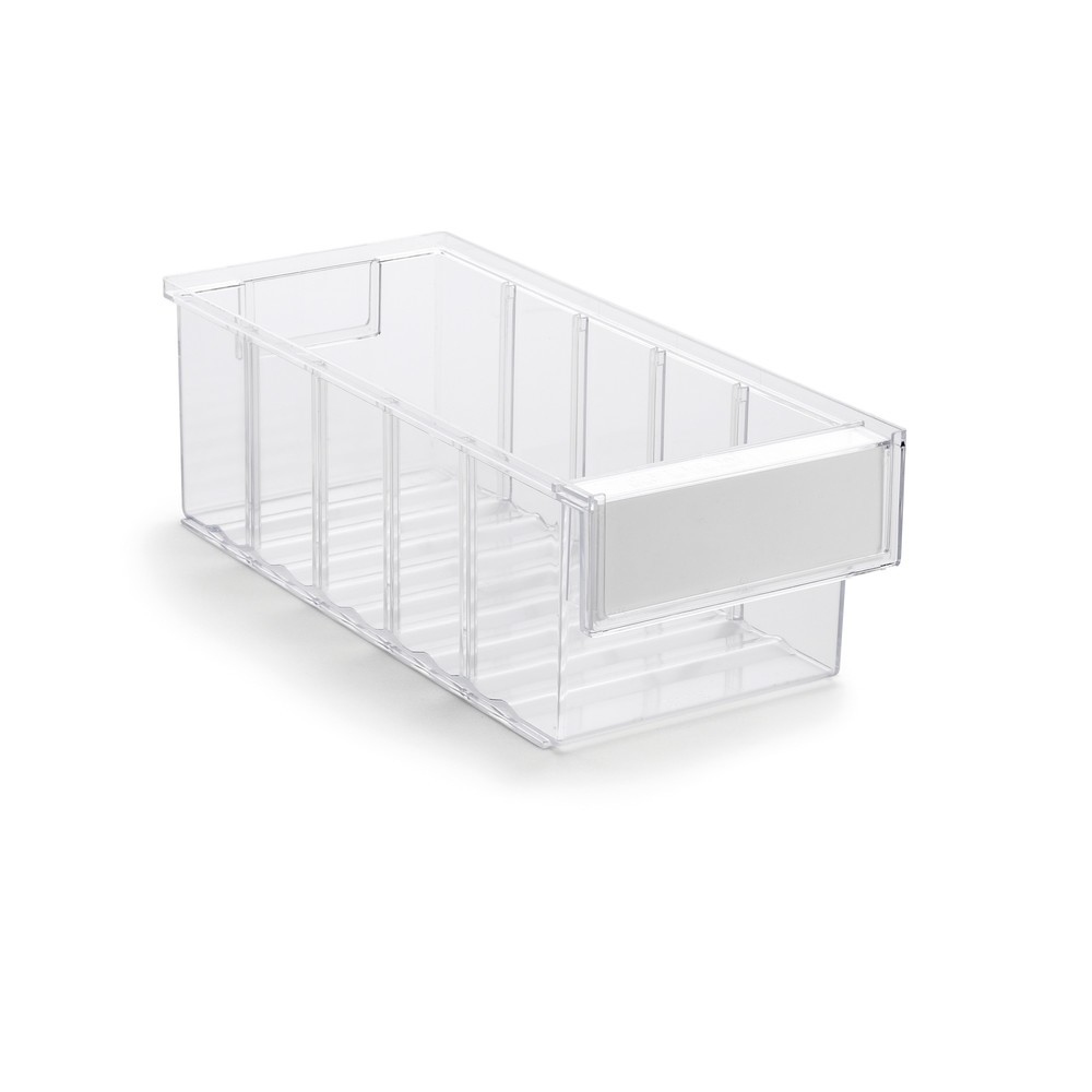 N° de l'image du produit 1 : Bac à bec compatible TRESTON en polystyrène, étiquettes incluses, haut. x larg. x prof. 100 x 132 x 300 mm