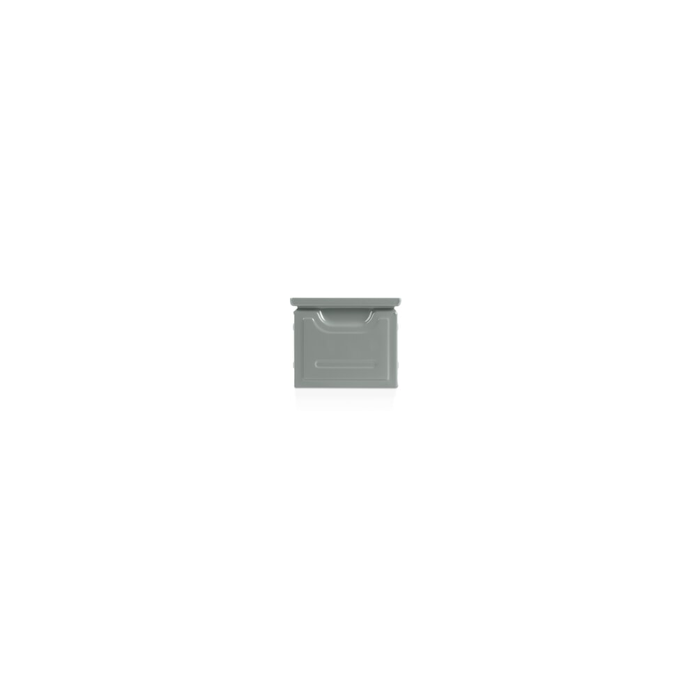 Numéro de l'image du produit 2: Bac à bec tôle d’acier, H x l x P 130 x 140 x 230 mm, petit gris