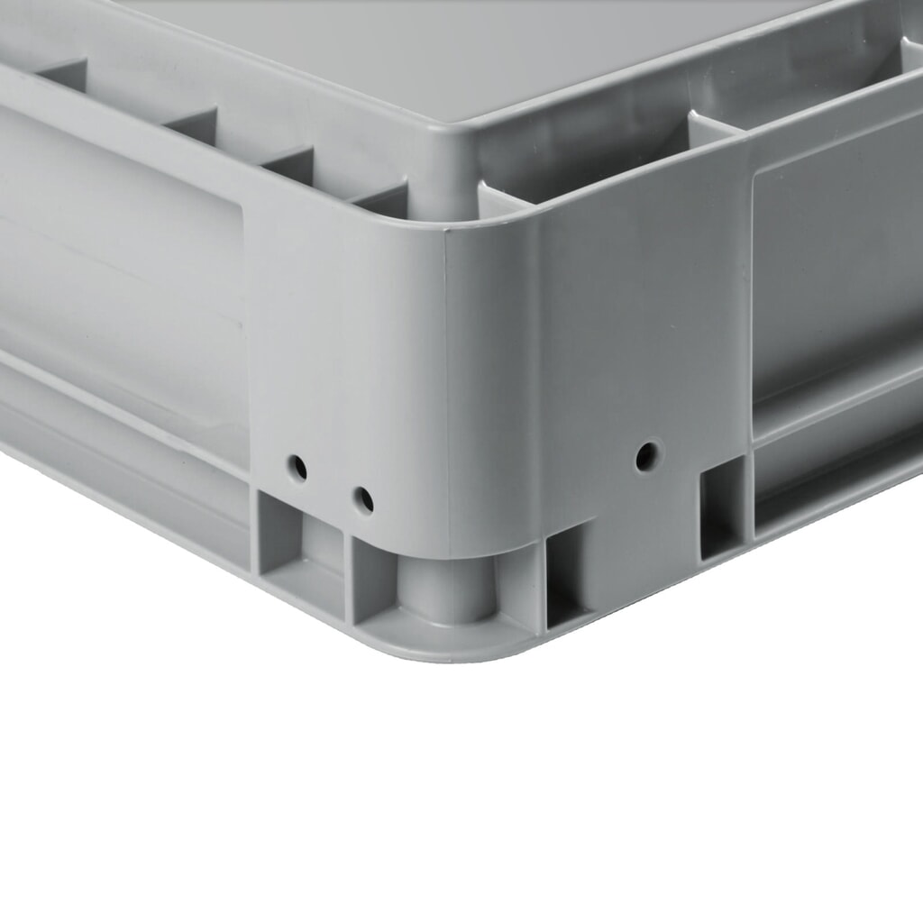 N° de l'image du produit 3 : Alpha Eurobox Premium en PP à parois fermées, haut. x larg. x prof. 120 x 300 x 200 mm, gris
