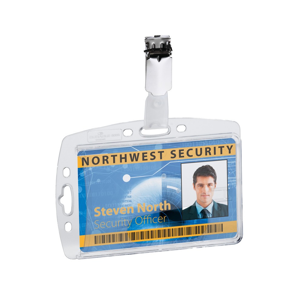 Numéro de l'image du produit 2: Badge porte-carte DURABLE pour 1 carte d’entreprise, avec clip