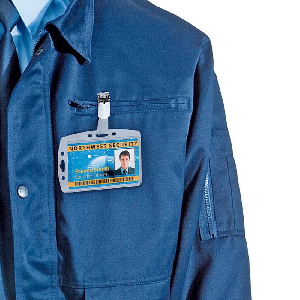 Numéro de l'image du produit 3: Badge porte-carte DURABLE pour 1 carte d’entreprise, avec clip