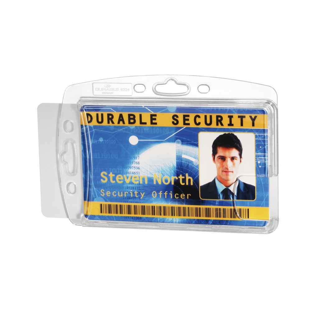 Numéro de l'image du produit 2: Badge porte-carte DURABLE pour 2 cartes d’entreprise, sans fixation