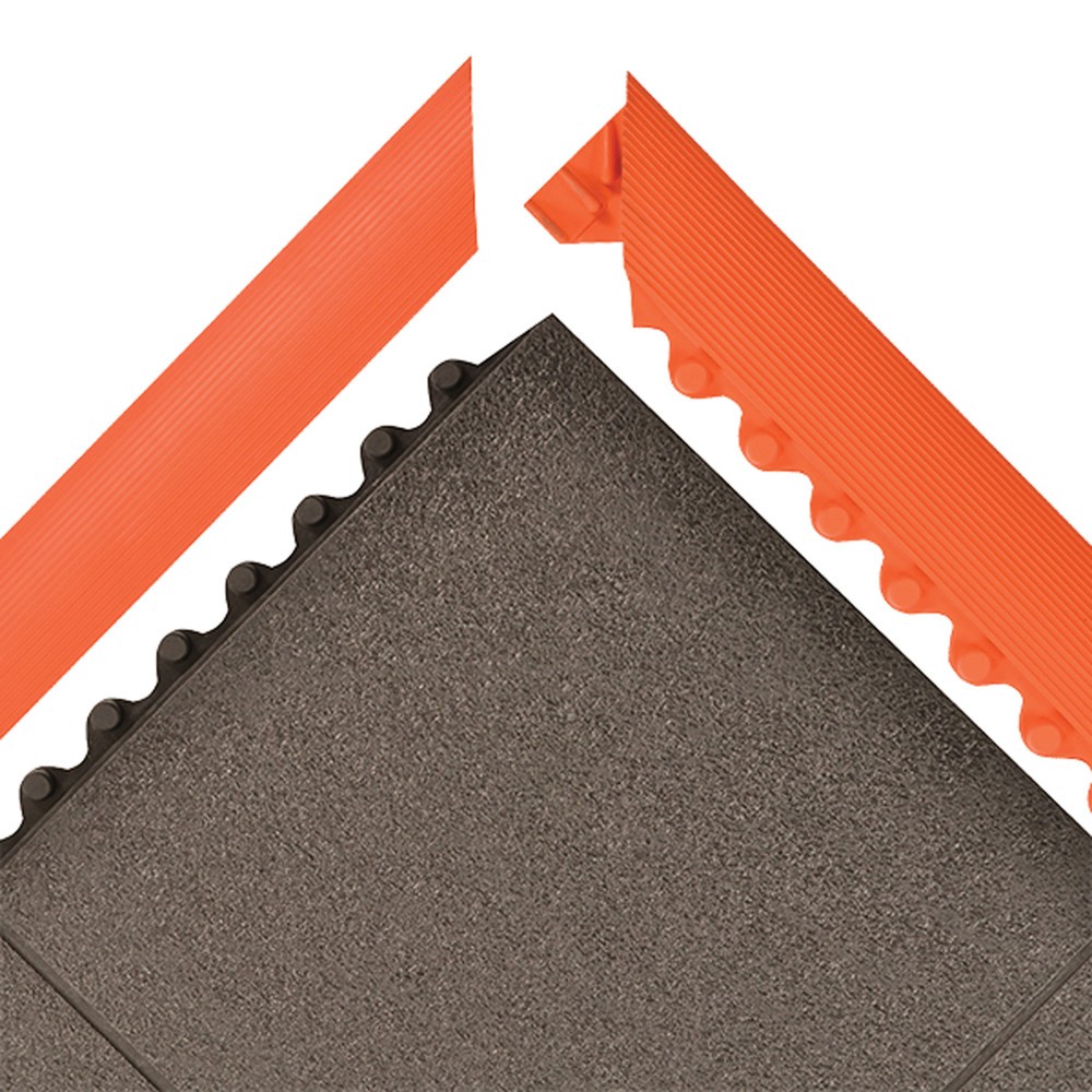 Numéro de l'image du produit 5: Baguette pour dalle anti-fatigue en caoutchouc nitrile, mâle, lxP 1 520 x 52 mm, orange