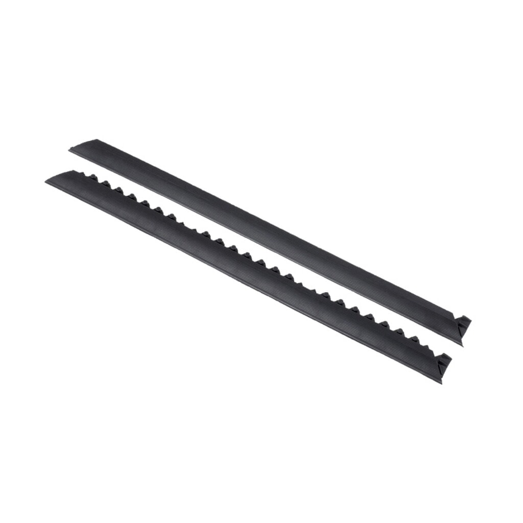 Baguettes pour système modulaire de dalles de sol pour postes de travail de montage, sans picots, lxP 50 x 910 mm, noir Illustration du produit: Baguettes pour système modulaire de dalles de sol pour postes de travail de montage, sans picots, lxP 50 x 910 mm, noir