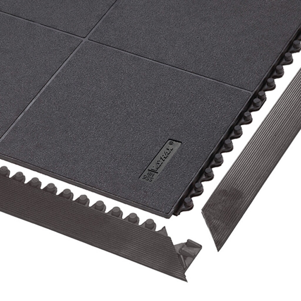 N° de l'image du produit 2 : Baguettes pour système modulaire de dalles de sol pour postes de travail de montage, avec picots, lxP 50 x 910 mm, noir