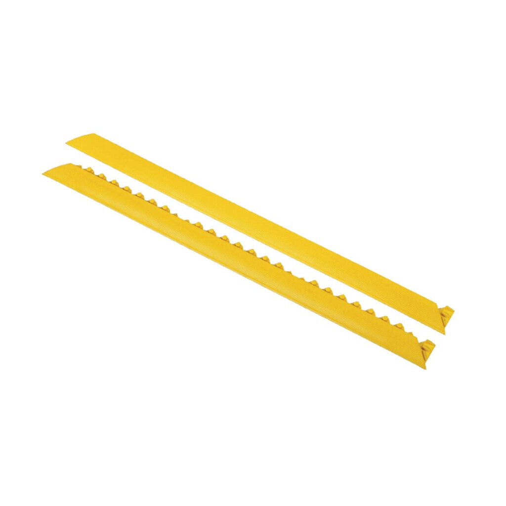 N° de l'image du produit 1 : Baguettes pour système modulaire de dalles de sol pour postes de travail de montage, sans picots, lxP 50 x 910 mm, jaunes