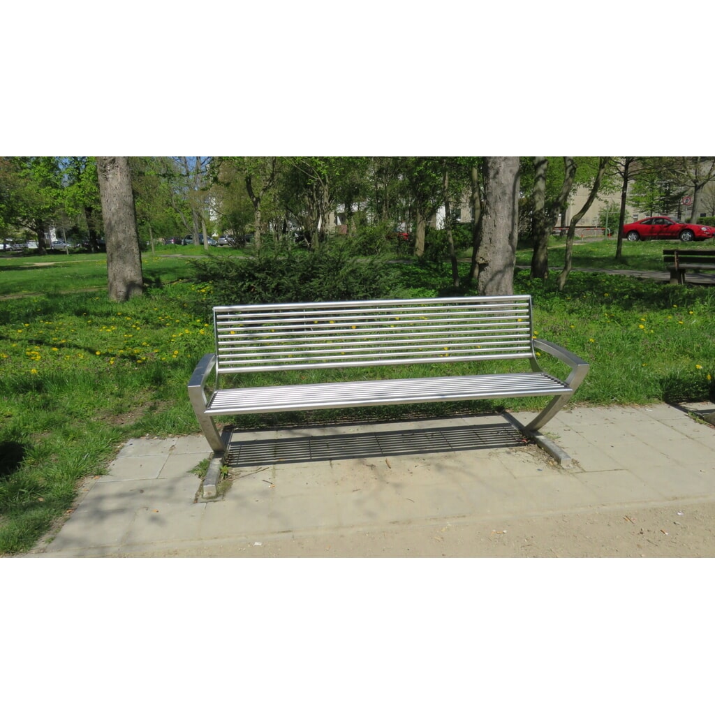 Banc Carisma en acier inoxydable Illustration du produit: Banc Carisma en acier inoxydable