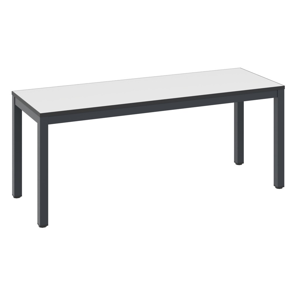 Numéro de l'image du produit 1: Banc pour vestiaire C+P Basic Plus, longueur 1 000 mm, gris-noir / blanc