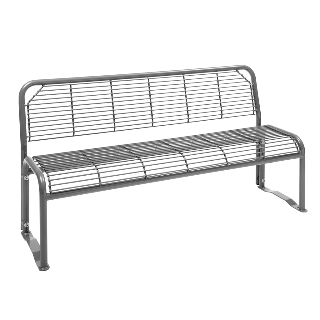 Illustration du produit: Banquette en treillis métallique Apollo, avec dossier, rouge rubis
