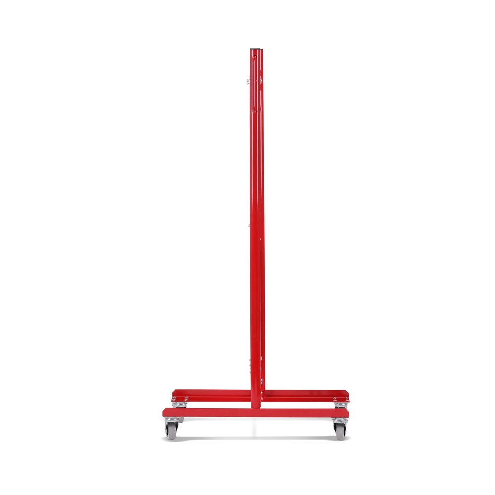 Numéro de l'image du produit 3: Barrière extensible dancop, roues des deux côtés, largeur 3 600 mm, rouge/blanc
