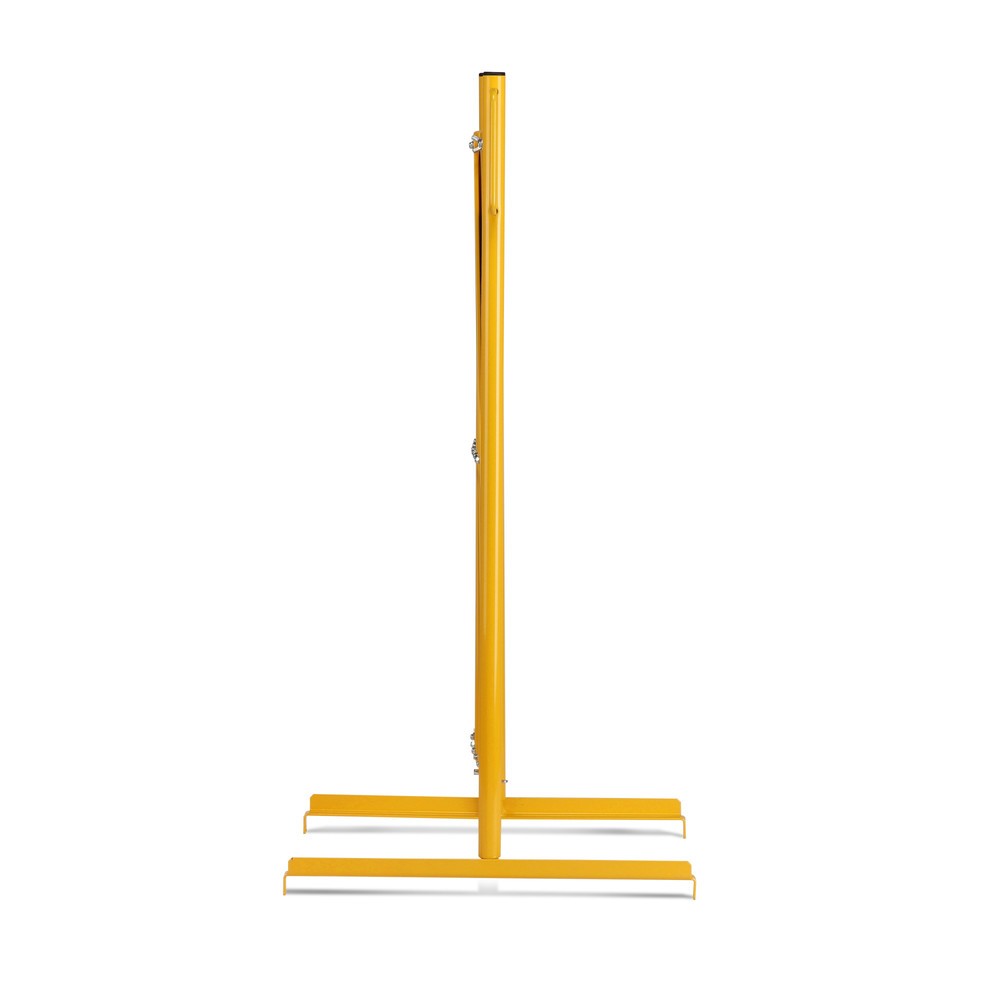 N° de l'image du produit 3 : Barrière extensible dancop, pied des deux côtés, largeur 4 000 mm, noir/jaune