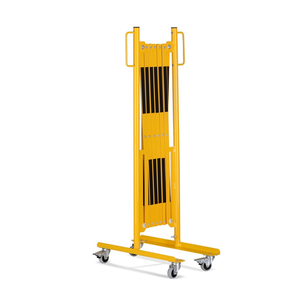 Numéro de l'image du produit 4: Barrière extensible dancop, roues des deux côtés, largeur 3 600 mm, noir/jaune