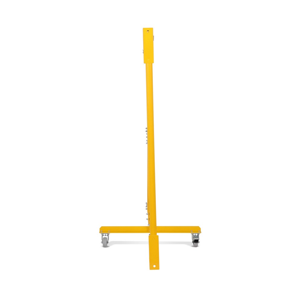 Numéro de l'image du produit 7: Barrière extensible dancop, roues d'un côté, montage mural, largeur 3 600 mm, noir/jaune
