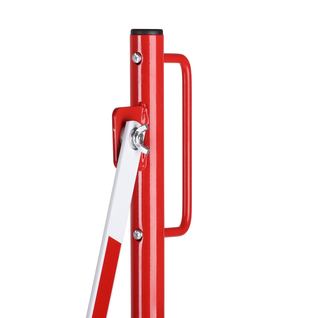 Barrière extensible dancop, pied des deux côtés, largeur 3 600 mm, rouge/blanc N° de l'image du produit 9 : Barrière extensible dancop, pied des deux côtés, largeur 3 600 mm, rouge/blanc