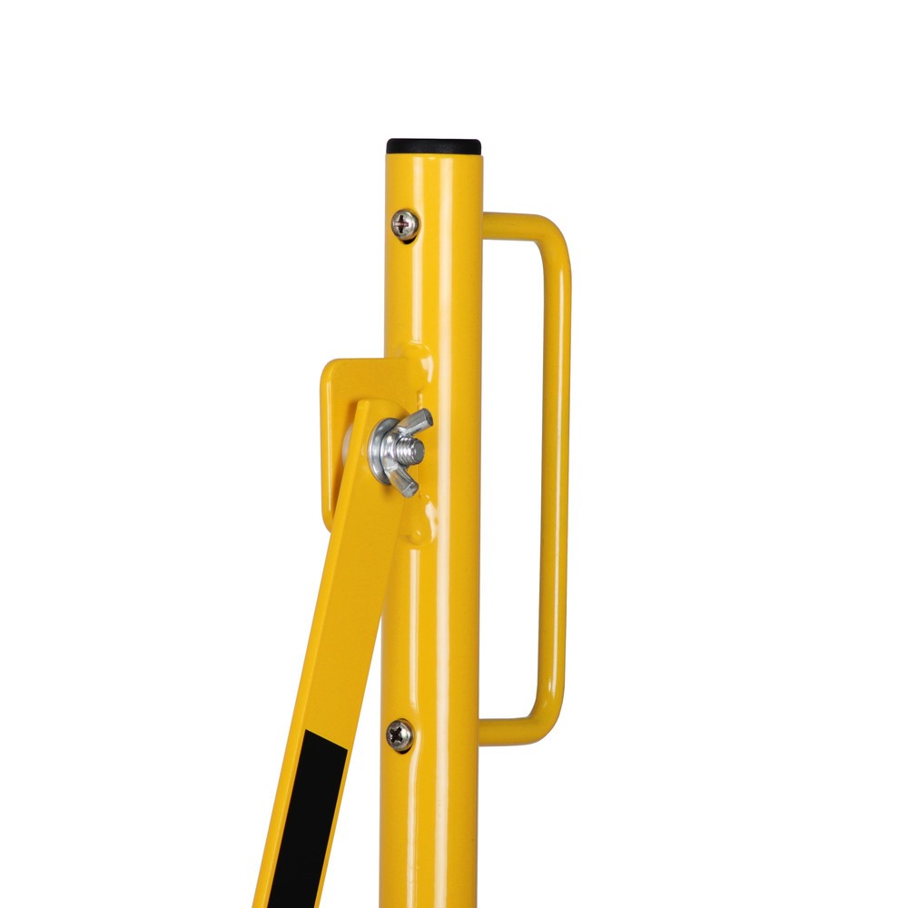 Numéro de l'image du produit 9: Barrière extensible dancop, roues d'un côté, montage mural, largeur 3 600 mm, noir/jaune