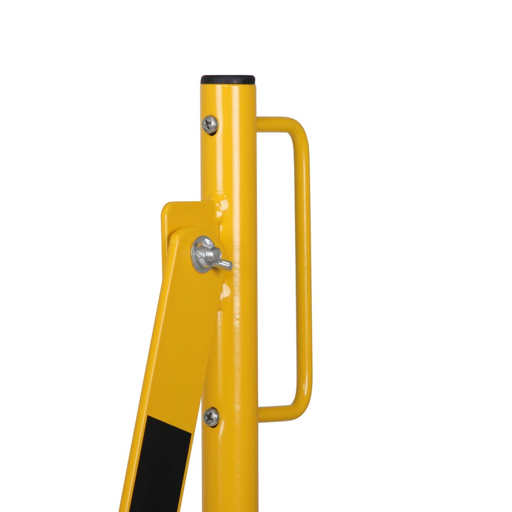 N° de l'image du produit 9 : Barrière extensible dancop, roues des deux côtés, largeur 4 000 mm, noir/jaune