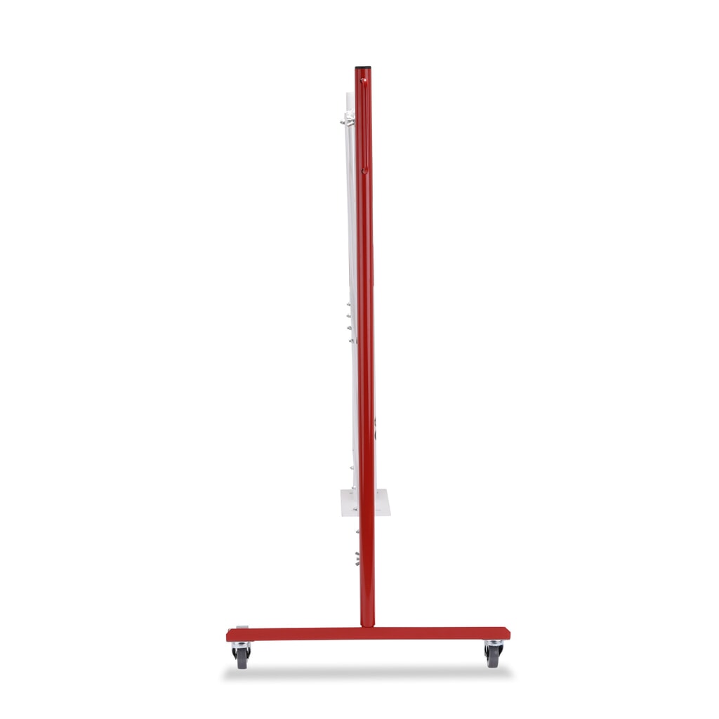 N° de l'image du produit 7 : Barrière extensible dancop avec potelets, Ø 60 mm, largeur 3 600 mm, rouge/blanc