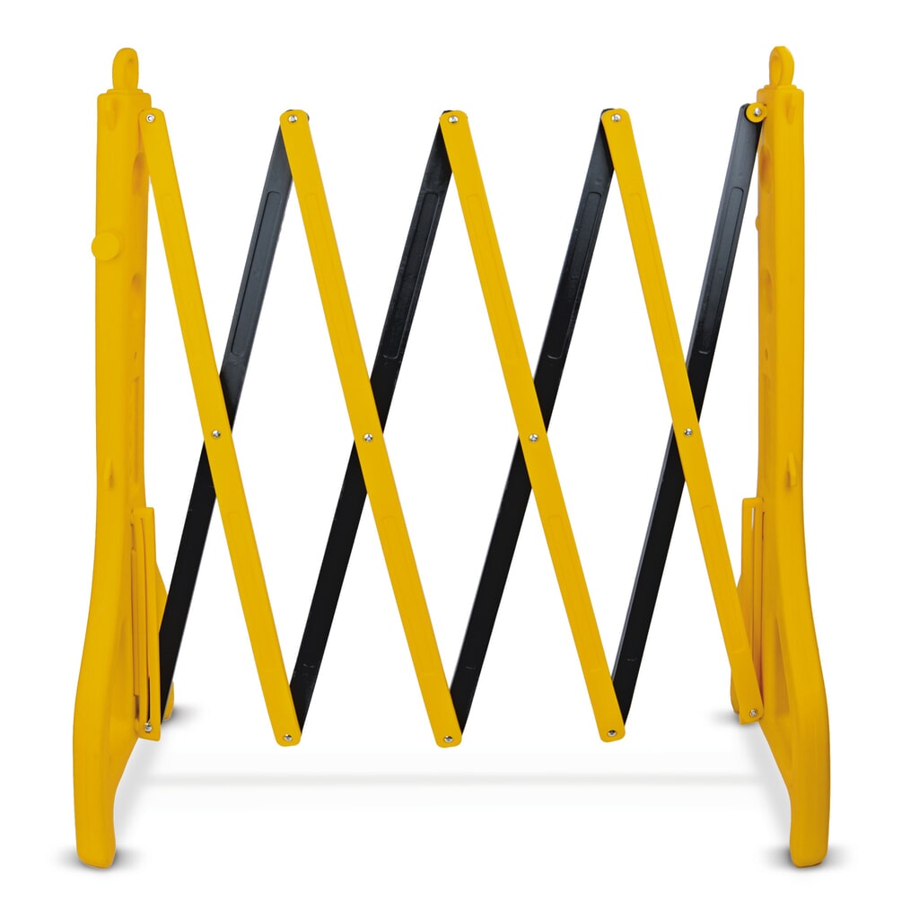 Barrière extensible HEMMDAL, noir/jaune Illustration du produit: Barrière extensible HEMMDAL, noir/jaune