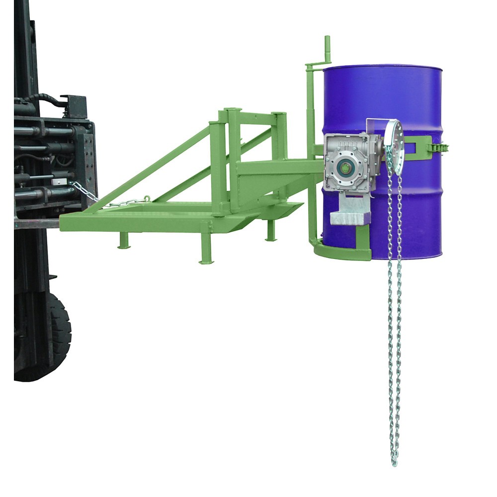 Numéro de l'image du produit 2: Basculeur de fûts Bauer® FD/L-K, peint, vert réséda