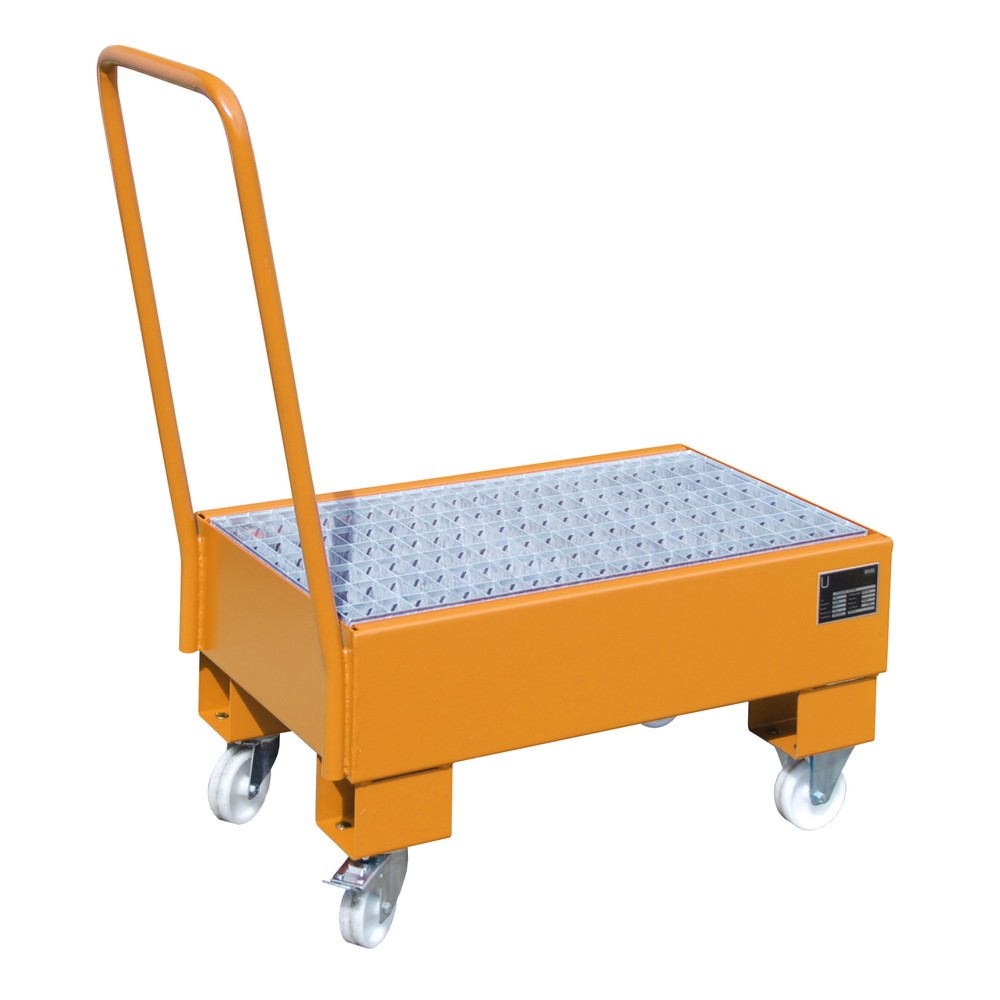 Numéro de l'image du produit 2: Bauer® Bac de rétention, mobile, 2x 60 l debout, contenance 61 l, jaune-orange