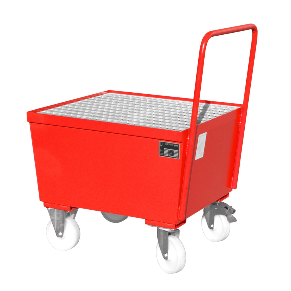 Bauer® Bac de rétention en tôle d’acier, mobile