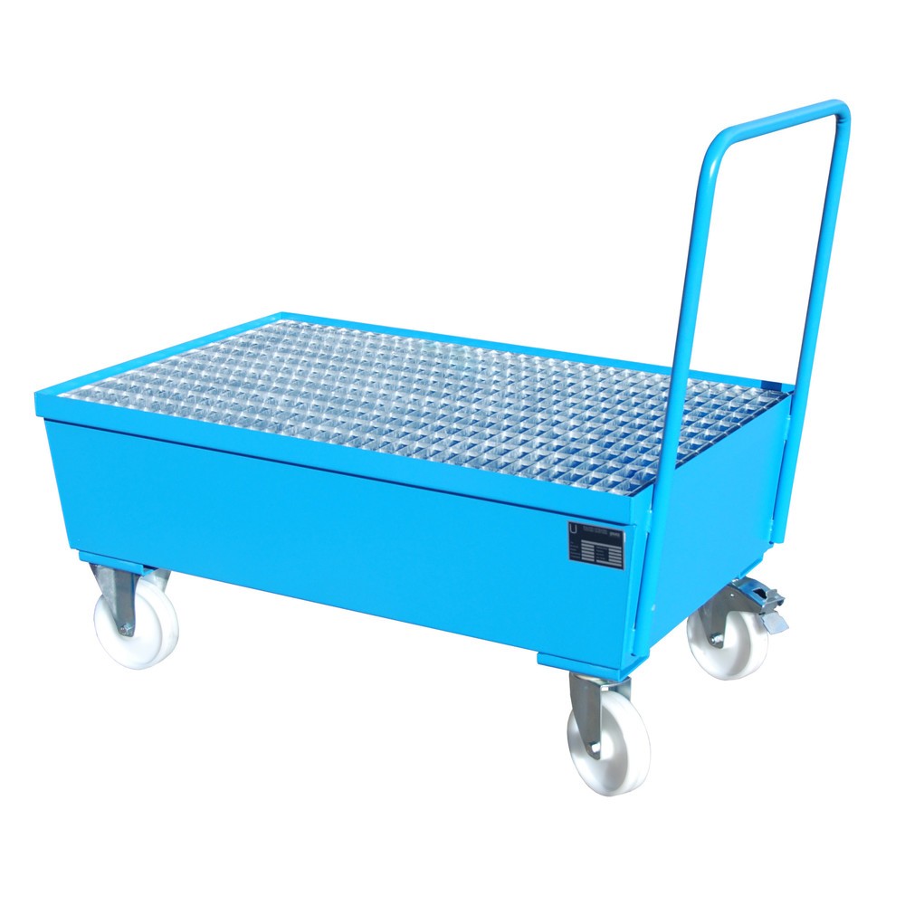 Numéro de l'image du produit 3: Bauer® Bac de rétention, mobile, 2x 200 l debout, contenance 225 l, bleu clair