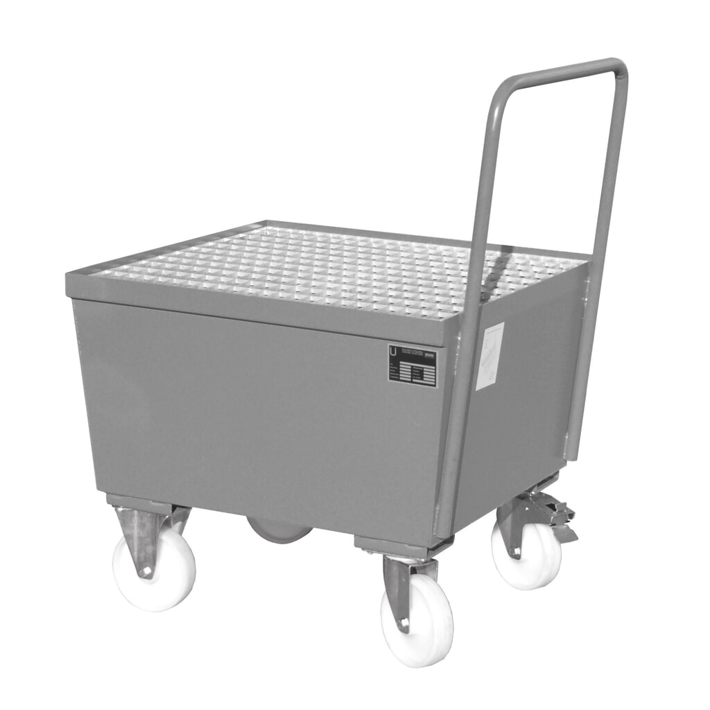Bauer® Bac de rétention en tôle d’acier, mobile