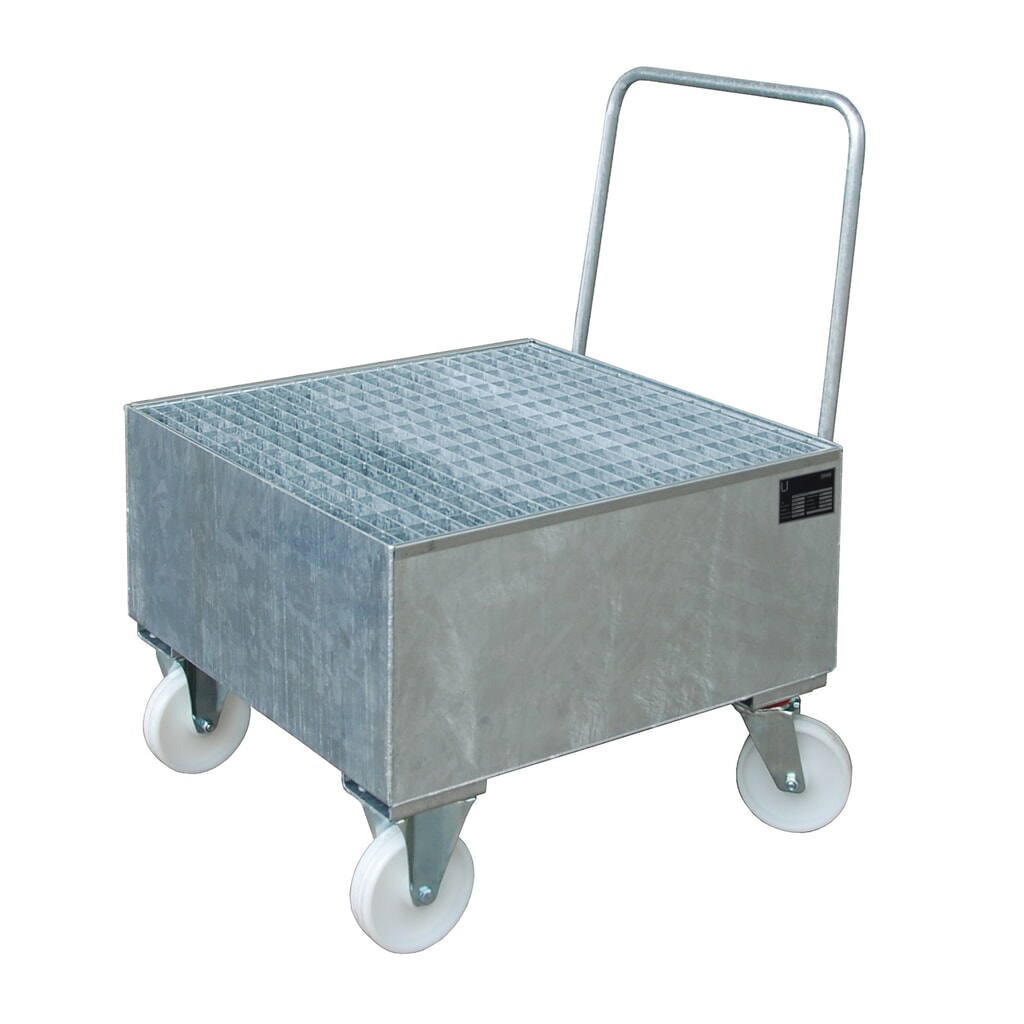 Bauer® Bac de rétention en tôle d’acier, mobile