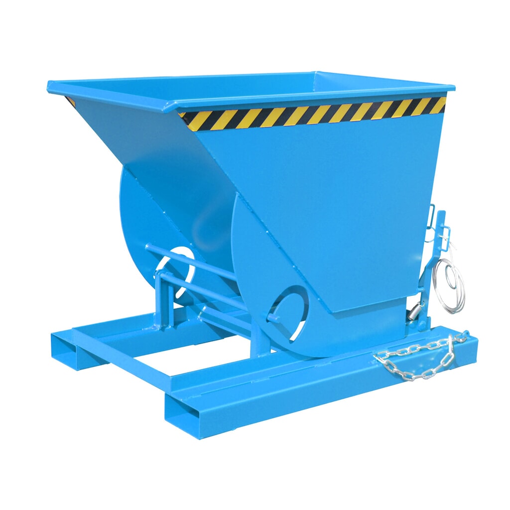 Bauer® Benne basculante avec mécanisme d'aide au basculement, capacité de charge 1 000 kg, peint, volume 0,5 m³, RAL 5012 bleu clair Illustration du produit: Bauer® Benne basculante avec mécanisme d'aide au basculement, capacité de charge 1 000 kg, peint, volume 0,5 m³, RAL 5012 bleu clair