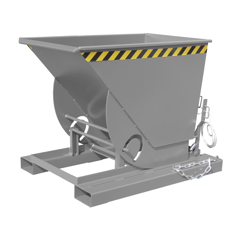 Bauer® Benne basculante avec mécanisme d'aide au basculement, capacité de charge 1 000 kg, peint, volume 0,5 m³, RAL 7005 gris souris Illustration du produit: Bauer® Benne basculante avec mécanisme d'aide au basculement, capacité de charge 1 000 kg, peint, volume 0,5 m³, RAL 7005 gris souris