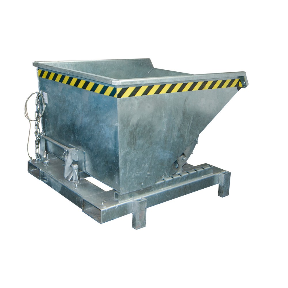 Numéro de l'image du produit 1: Bauer® Benne basculante pour charges lourdes, capacité de charge 4 000 kg, galvanisée, volume 0,6 m³