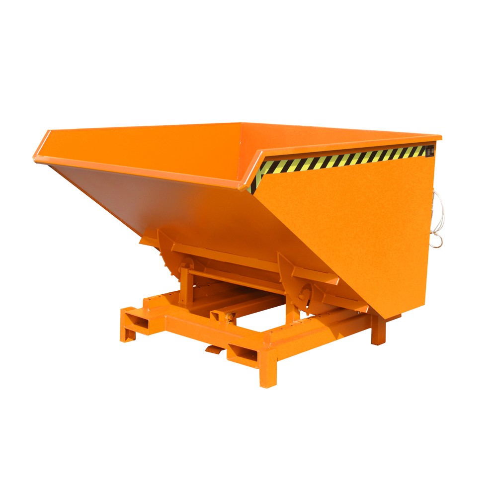 Numéro de l'image du produit 1: Bauer® Benne basculante pour charges lourdes, capacité de charge 4 000 kg, peint, volume 1,7 m³, RAL 2000 orangé jaune