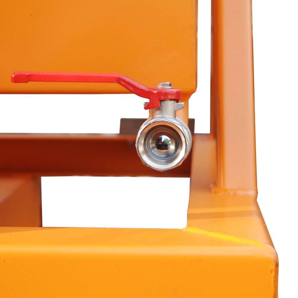 N° de l'image du produit 3 : Bauer® Benne à copeaux basculante, vidage au niveau du sol, peinte, volume 0,4 m³, RAL 2000 orangé jaune