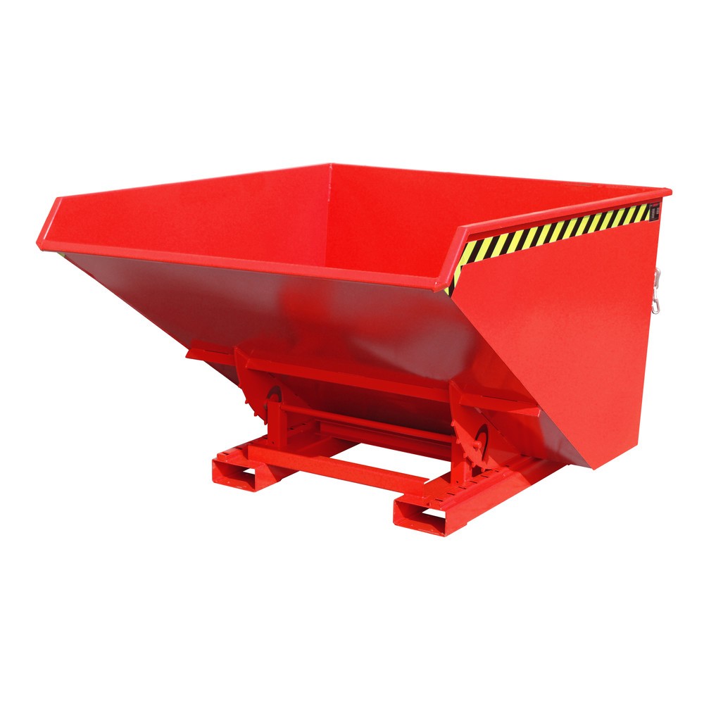 Illustration du produit: Bauer® Benne basculante avec mécanisme d'aide au basculement, peint, volume 1,7 m³, RAL 3000 rouge feu