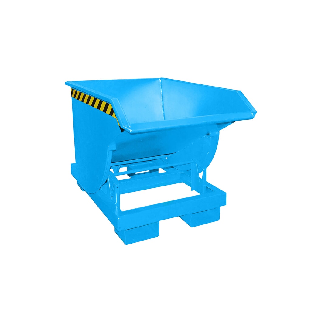 N° de l'image du produit 4 : Bauer® Benne basculante avec mécanisme d'aide au basculement Premium, construction profonde, peint, sans couvercle, volume 0,3 m³, RAL 3000 rouge feu