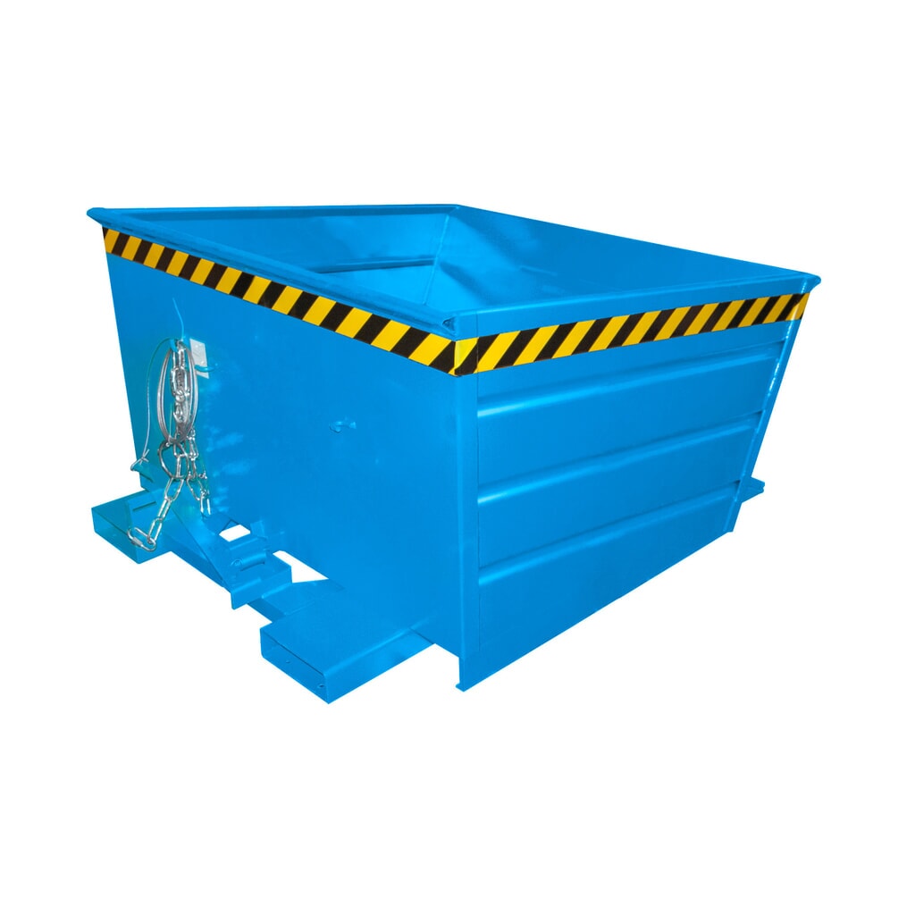 Bauer® Conteneur basculant compact, peint, volume 0,8 m³, RAL 5012 bleu clair Illustration du produit: Bauer® Conteneur basculant compact, peint, volume 0,8 m³, RAL 5012 bleu clair